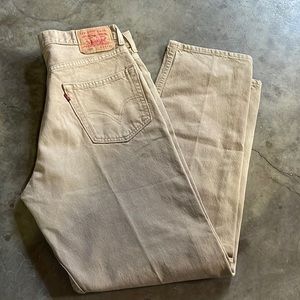 VINTAGE 550 Levi’s jeans 34x32 men’s khaki tan